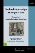 Études de sémantique  et pragmatique en synchronie et diachronie