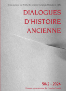 Dialogues d'histoire ancienne 50/2