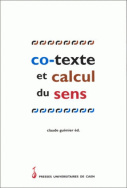 Co-texte et Calcul du sens