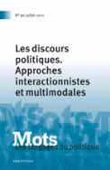 Mots. Les langages du politique, n° 96/juillet 2011