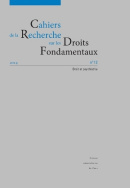 Cahiers de la Recherche sur les Droits Fondamentaux, n° 12/2014