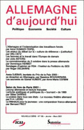 Allemagne d'aujourd'hui, n° 155/janvier-mars 2001