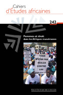 Cahiers d'études africaines, n° 242/2021