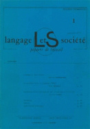 Langage et société, n° 1/juillet 1977