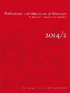 Publications mathématiques de Besançon, 2014/2