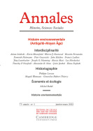 Annales. Histoire, Sciences Sociales, 77e année, n° 1/2022