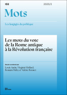 Mots. Les langages du politique, n° 132/2023