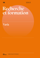 Recherche et formation, n° 98/2021