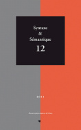 Syntaxe & sémantique, n° 12/2011