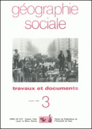 Géographie sociale, n°03/Oct.86