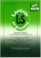 Langage et société, n° 60/juin 1992