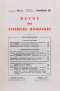 Revue des Sciences Humaines, n° 132/octobre-décembre 1968