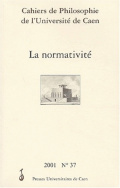 Cahiers de philosophie de l'université de Caen, n° 37/2001