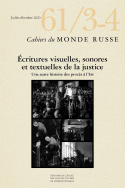 Cahiers du Monde russe, n° 61, 3-4/juillet-décembre 2020