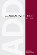 Les Annales de droit, n° 2/2008