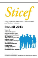 Sticef (Sciences et technologies de l'information et de la communication pour l'éducation et la formation) - Recueil 2013