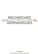 Recherches germaniques, n° 44/2014