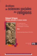 Archives de sciences sociales des religions, n° 173/2016