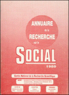 Les cahiers de la recherche sur le travail social, n° spécial 2/1989