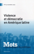 Mots. Les langages du politique, n° 85/novembre 2007