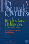 Revue de synthèse, n° 126/2005-1