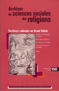 Archives de sciences sociales des religions, n° 150/2010