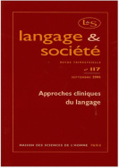 Langage et société, n° 117/septembre 2006