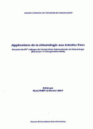 Applications de la climatologie aux échelles fines