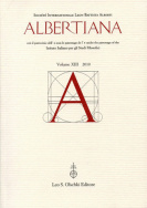 Albertiana, volume XIII/2010