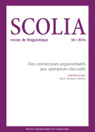 SCOLIA, n°30/2016