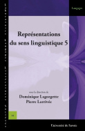 Représentations du sens linguistique – 5