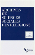 Archives de sciences sociales des religions, n° 123/2003