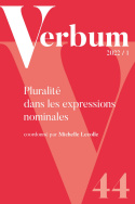 Verbum, Tome XLIV, n° 1/2022