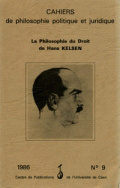 n° 9, 1986 :  La Philosophie du droit de Hans Kelsen