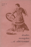 Etudes mongoles et sibériennes, n° 8/1977