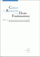 Cahiers de la Recherche sur les Droits Fondamentaux, n° 2/2003