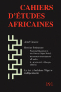 Cahiers d'études africaines, n° 191/2008