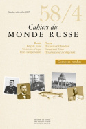 Cahiers du Monde russe, n° 58, 4/octobre-décembre 2017