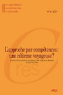 Cahiers de la recherche sur l'éducation et les savoirs, n° 16/2017