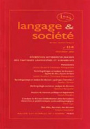 Langage et société, n° 114/décembre 2005