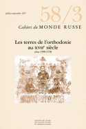 Cahiers du Monde russe, n° 58, 3/juillet-septembre 2017