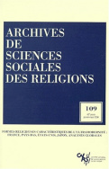 Archives de sciences sociales des religions, n° 109/2000