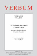 Verbum, Tome XXXII, n° 2/2010