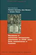 Universités et institutions universitaires européennes au 18e siècle