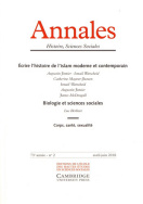 Annales. Histoire, Sciences Sociales, 73e année, n° 2/2018