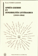 Après-guerre et sensibilités littéraires (1919-1924)