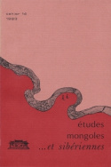 Etudes mongoles et sibériennes, n° 14/1983