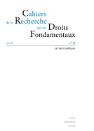 Cahiers de la Recherche sur les Droits Fondamentaux, n° 16/2018