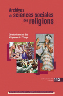 Archives de sciences sociales des religions, n° 143/2008