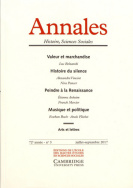 Annales. Histoire, Sciences Sociales, 72e année, n° 3/2017